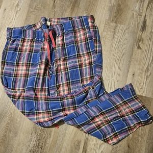 Blue & Pink plaid Ladies sleep pants XL
